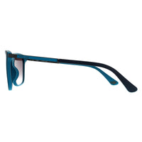 Police Sunglasses SPLA56 Record 1 WTRX Blue Turquoise Blue Gradient Mirrored