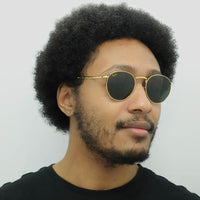 Ray-Ban Sunglasses RB3637 New Round 919631 Gold Green