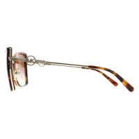 Michael Kors Sunglasses MK1067B 101413 Light Gold Dark Tortoise Brown Gradient
