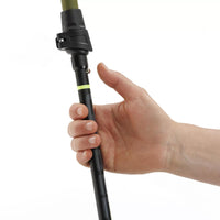 Gabel Trekking Poles Fusion Wired Black Black and Lime Folding Telescopic