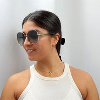 Chloe Sunglasses CH0030S Franky 001 Grey to Brown Crystal Fade and Gold Grey Gradient