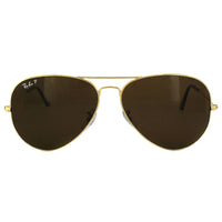 Ray-Ban Sunglasses Aviator 3025 001/57 Gold Brown Polarized