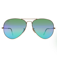 Ray-Ban Sunglasses Aviator 3025 112/19 Matt Gold Green Mirror 62mm