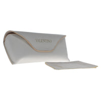 Valentino medium white faux leather soft Sunglasses Case
