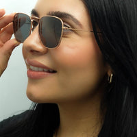 Ray-Ban Sunglasses RB3857 Frank 9202B1 Rose Gold Dark Grey