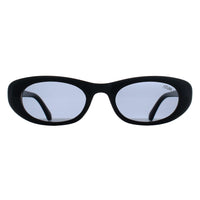 Atum Oval Womens Black Silver Smoke Noctis Sunglasses
