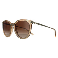 Michael Kors Sunglasses MK1077 101413 Light Gold Brown Transparent Brown Gradient