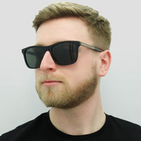 Gucci Sunglasses GG0381SN 007 Black Grey Polarized