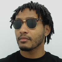 Ray-Ban Sunglasses Clubmaster 3016 W0366 Havana Green G-15 Large 51mm