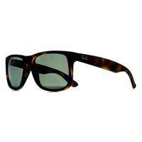 Ray-Ban Sunglasses RB4165 Justin 865/9A Matte Havana Dark Green Polarized