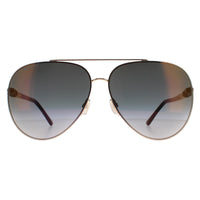 Jimmy Choo Sunglasses GRAY/S RHL FQ Gold Black Grey Gradient Gold Mirror