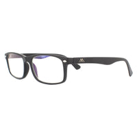 Montana Reading Glasses BLF83 Matte Black Blue Light Block +1.00