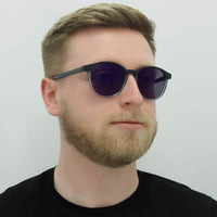 Hugo by Hugo Boss Sunglasses HG1127/S ZX9/XT Matte Blue Turquoise Blue Mirror