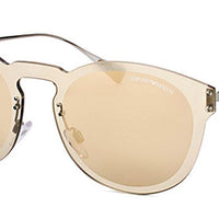 Emporio Armani Sunglasses EA2049 30105A Gunmetal Light Brown Mirror Gold
