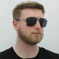 Versace Sunglasses VE2238 100181 Gunmetal Dark Grey Polarized