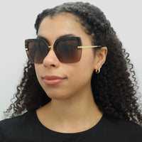 Dolce & Gabbana Sunglasses DG4373 325613 Top Havana on Transparent Brown Brown Gradient