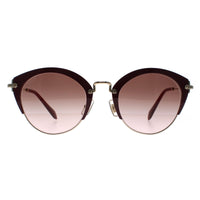 Miu Miu Sunglasses 53RS UA50A6 Amaranth Pale Gold Brown Gradient