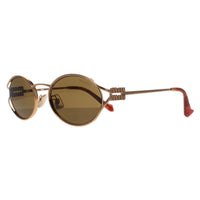 Miu Miu Sunglasses MU52YS 7OE01T Brass Gold Dark Brown
