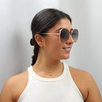 Chloe Sunglasses CH0030S Franky 004 Orange Crystal Blue Gradient