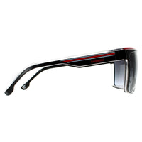 Carrera Sunglasses 22/N T4O 9O Black Crystal White Red Dark Grey Gradient