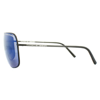 Porsche Design Sunglasses P8607 A V279 Black Dark Blue Mirror