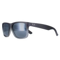 Ray-Ban Sunglasses Justin 4165 852/88 Rubber Grey Silver Mirror Gradient 55mm