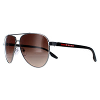 Prada Sport Sunglasses PS52YS 5AV02P Gunmetal Brown Gradient