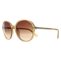 Ralph By Ralph Lauren Sunglasses RA5297U 600413 Shiny Milky Light Brown Brown Gradient