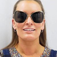 Celine Sunglasses CL40080U 30A Shiny Endura Gold Smoke