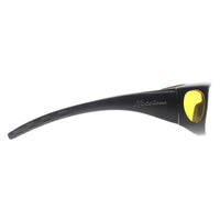 Montana Fit Over Glasses Night Driving Sunglasses MFO1 F Matte Black Yellow Polarized