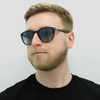 Persol Sunglasses PO3152 9014Q8 Black Azure Gradient Blue