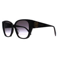 Alexander McQueen Sunglasses AM0284S 002 Black Grey Gradient