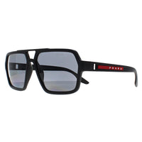 Prada Sport Sunglasses PS01XS DG002G Black Rubber Dark Grey Polarized