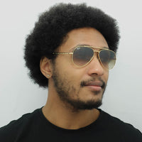 Ray-Ban Sunglasses RB3625 New Aviator 001/51 Polished Gold Light Brown Gradient