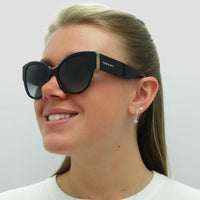 Burberry Sunglasses BE4294 38388G Top Black on Vintage Check Grey Gradient