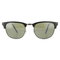 Serengeti Sunglasses Alray 8943 Shiny Dark Gunmetal Black Mineral Polarized 555nm Green