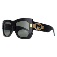 Gucci Sunglasses GG1688S 001 Black with Gold Grey