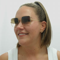 Ray-Ban Sunglasses RB1971 914751 Gold Light Brown Gradient