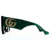 Gucci Sunglasses GG0956S 001 Black and Green Swirl Green