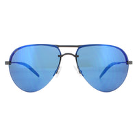 Costa Del Mar Sunglasses Helo HLO-11-OBMP Matte Black Blue Mirror Polarized Polycarbonate