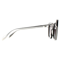 Alexander McQueen Sunglasses AM0375S 001 Black Silver Grey Gradient