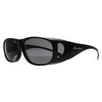 Montana Fit Over Glasses Sunglasses FO2 E Shiny Black Smoke Polarized