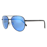 Bolle Sunglasses Evel 12536 Matte Black Offshore Blue Polarized