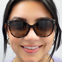 Michael Kors Sunglasses Jan 2045 3177/11 Black Grey Brown Gradient