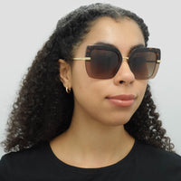 Dolce & Gabbana Sunglasses DG4373 325613 Top Havana on Transparent Brown Brown Gradient