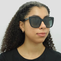 Gucci Sunglasses GG0163SN 001 Black Grey Gradient