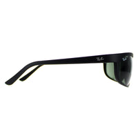 Rayban Sunglasses Predator 2 2027 Black Matt Black Green W1847