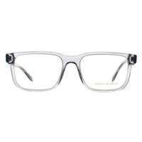 Emporio Armani Glasses Frames EA3218 5075 Shiny Transparent Grey Men