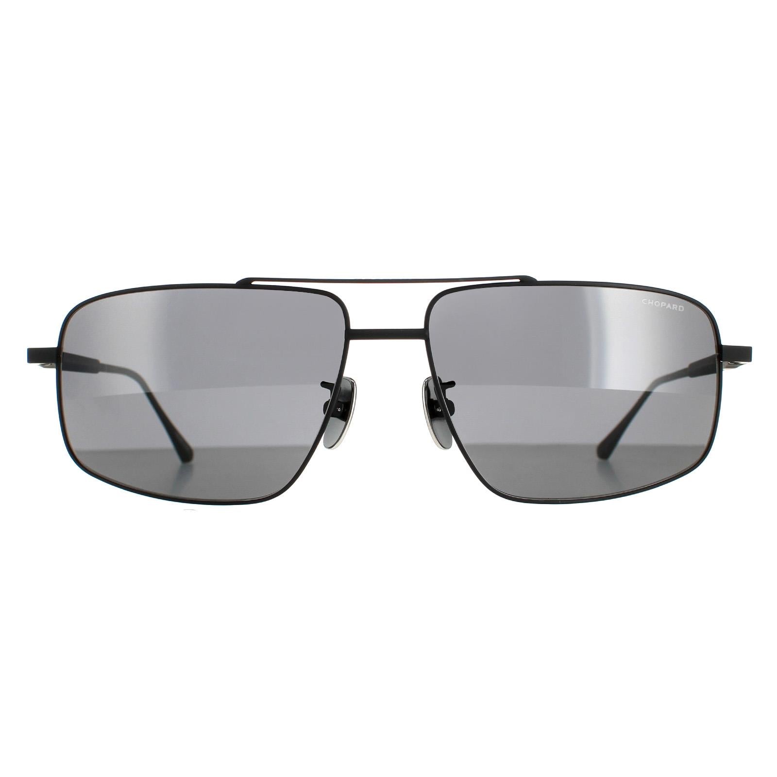 Chopard Sunglasses SCHF21M 531P Semi Matte Black Smoke Polarised