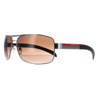 Prada Sport Sunglasses 54IS 5AV6S1 Gunmetal Brown Gradient